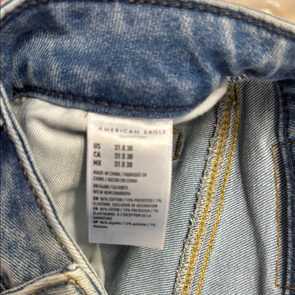 American Eagle Airflex + Slim fit Light Blue Men's Jeans - Picture 6 of 6